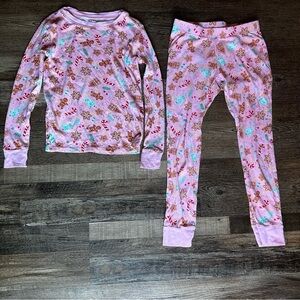 Gender-Neutral Graphic Snug-Fit Pajama Set for Kids - Candied Ginger